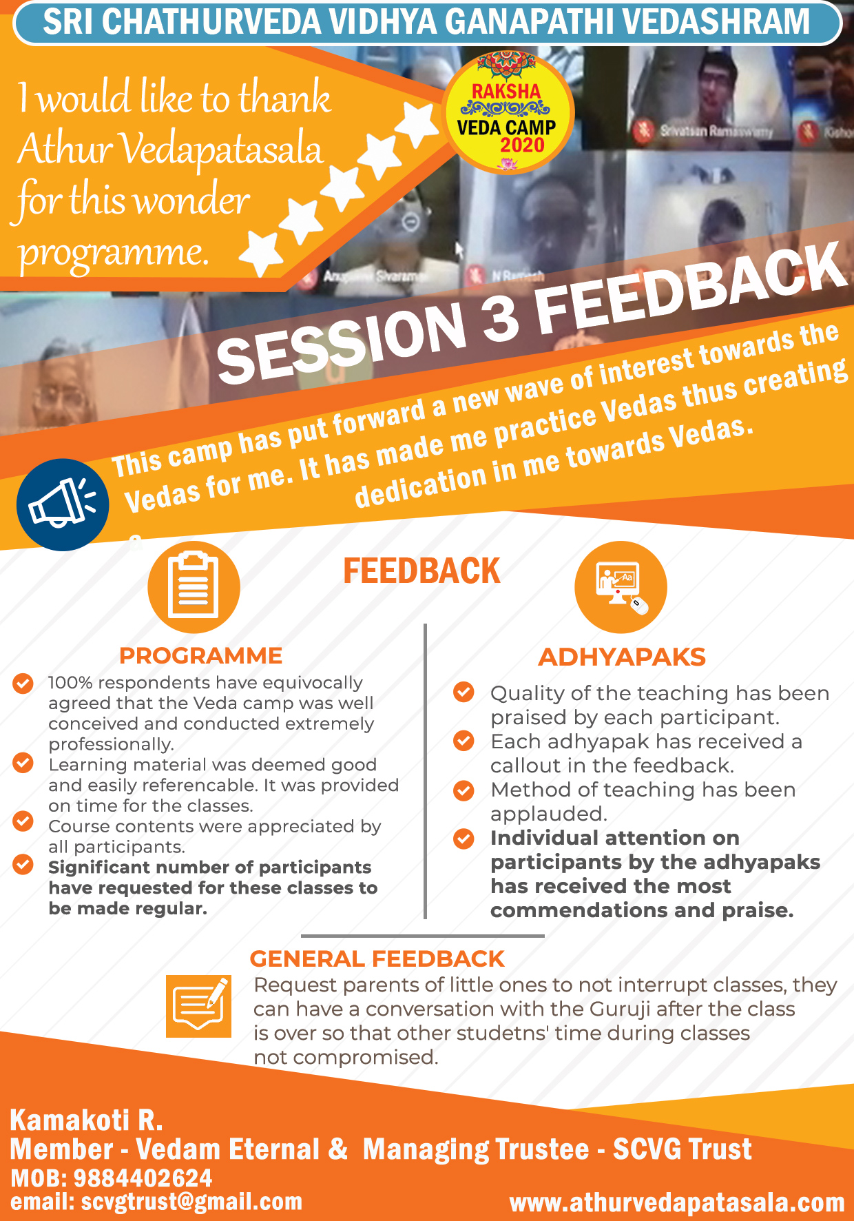 Feedback from participants of Session 3